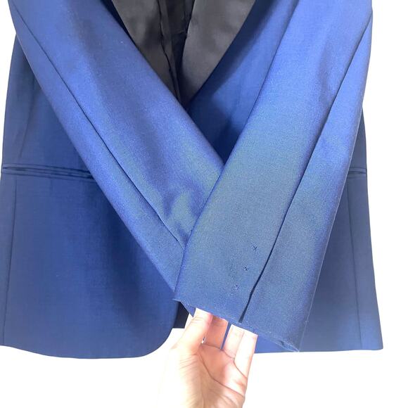 ACNE STUDIOS Cast Shark Wool Mohair Tuxedo Blazer Jacket in Blue Size 36/S - Picture 6 of 15
